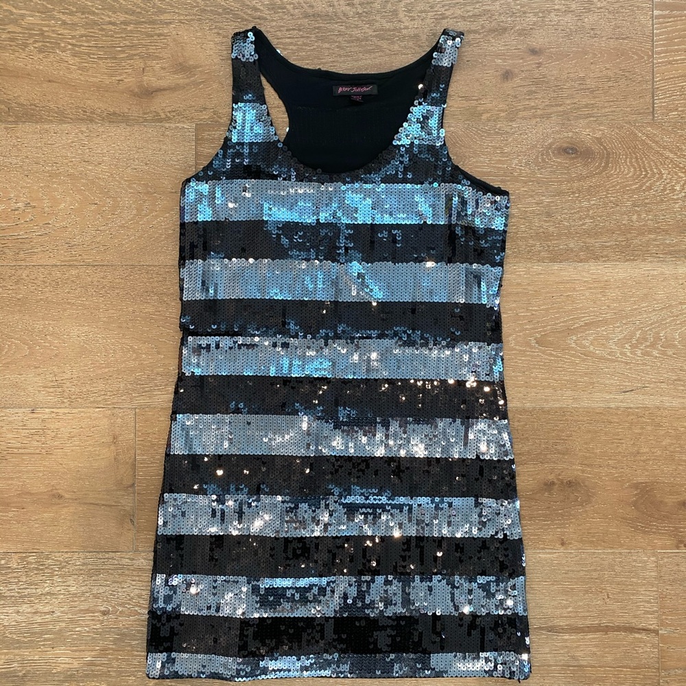 Betsy Johnson Sequin Stripe Dress - S